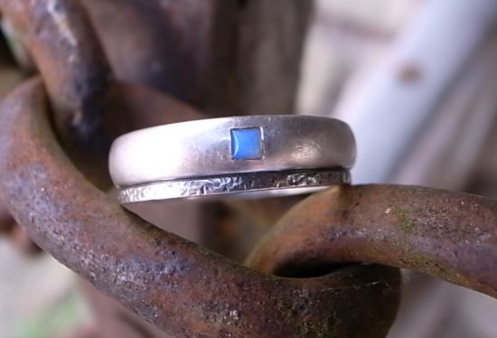Männerschmuck Ring Silber Opal von Stephanie Henzler - Goldschmiede-Atelier
